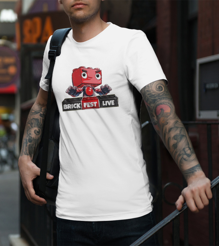 LEGO Brick Fest Live Animated Character Block T-Shirt