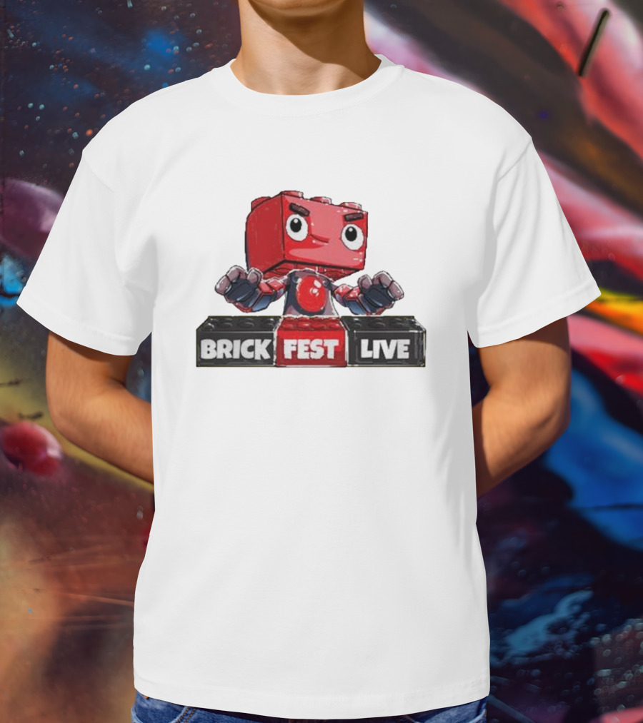 LEGO Brick Fest Live Animated Character Block T-Shirt