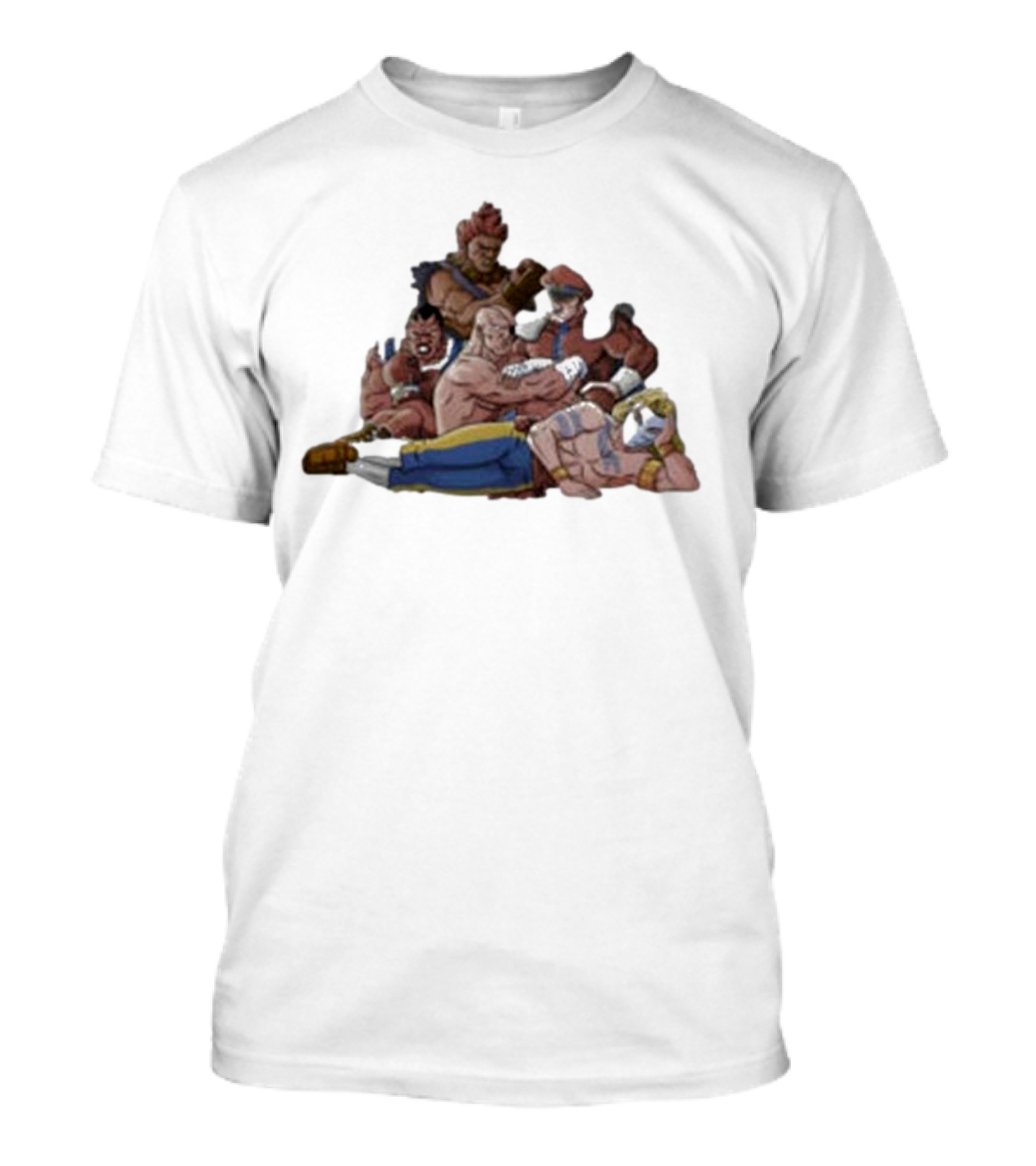 Street Fighter X The Breakfast Club Evil Fighters Club Crossover Characters T-Shirt