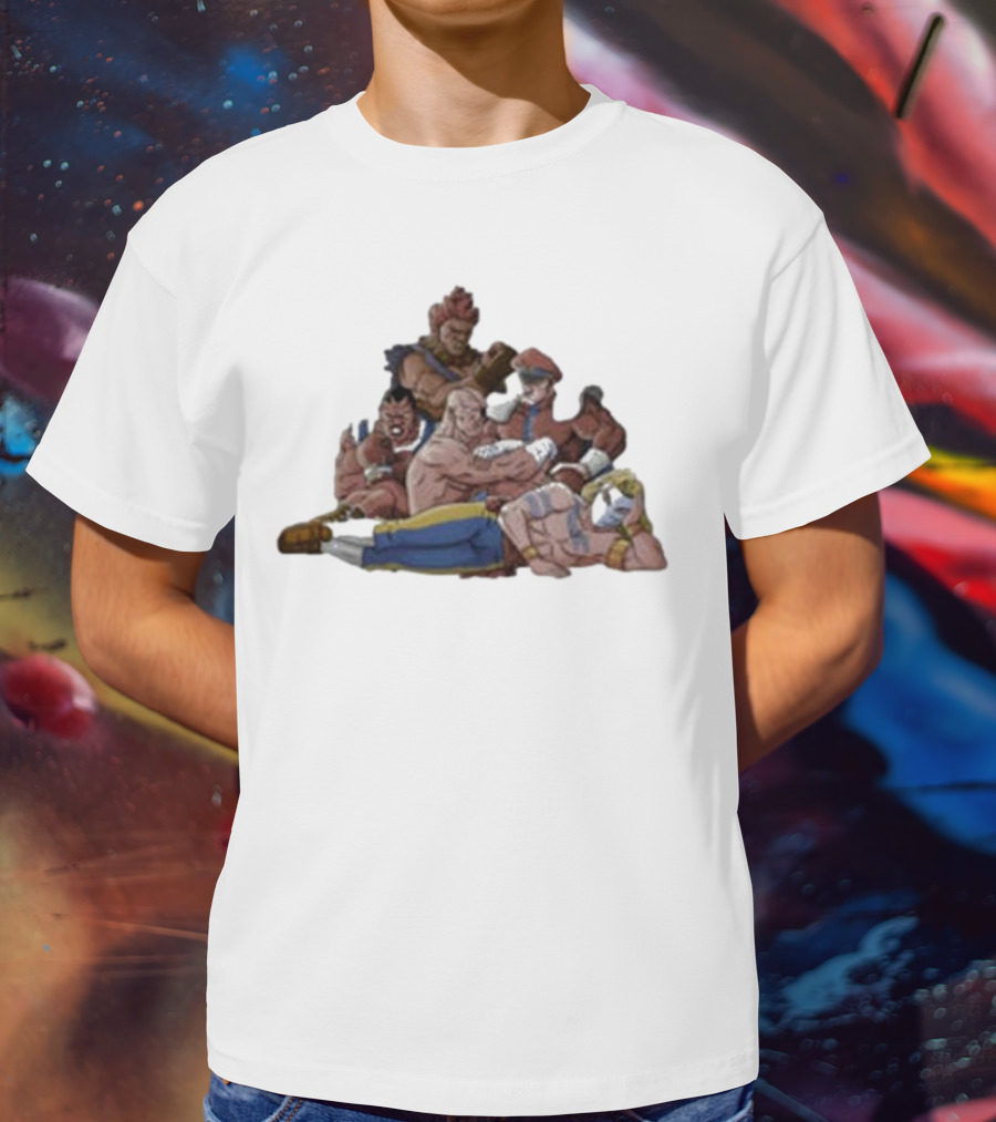 Street Fighter X The Breakfast Club Evil Fighters Club Crossover Characters T-Shirt