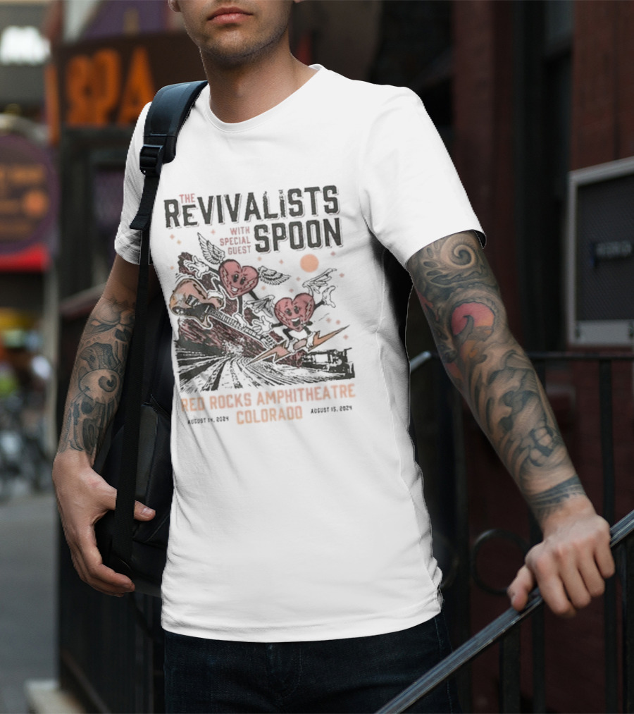 The Revivalists With Spoon Special Guest Red Rocks Amphitheatre August 14 15 T-Shirt