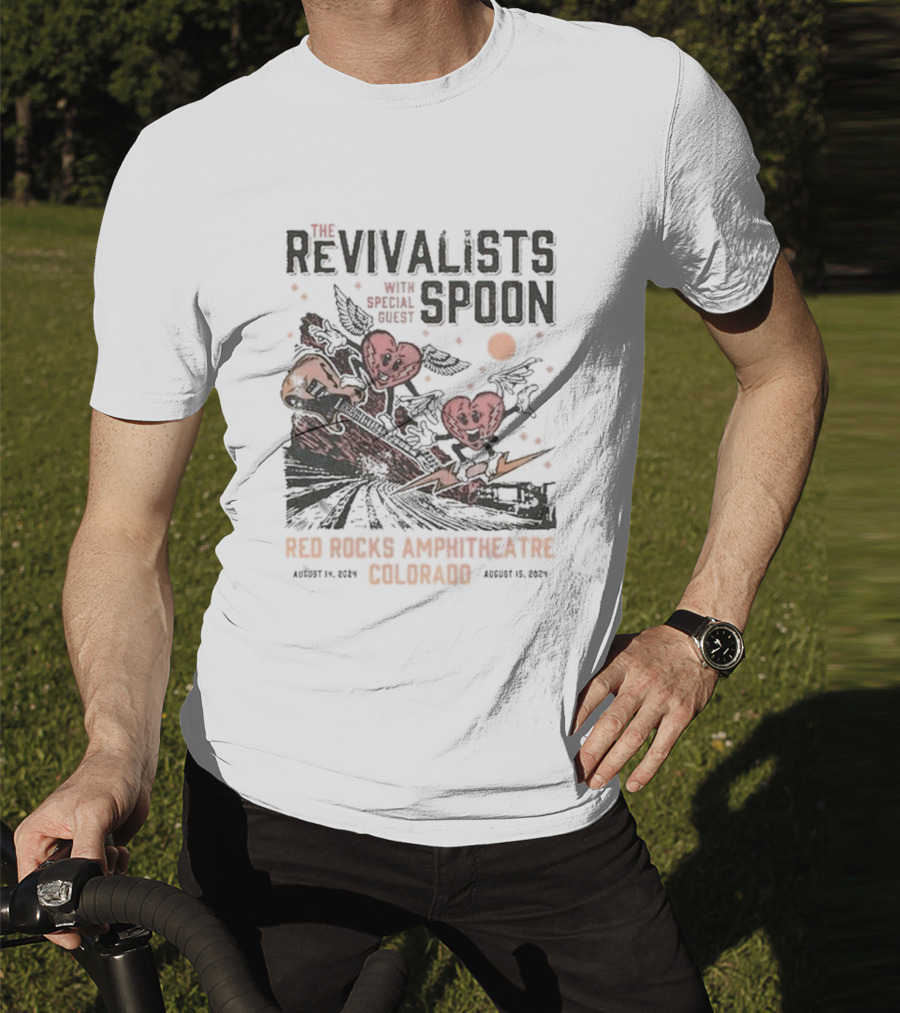 The Revivalists With Spoon Special Guest Red Rocks Amphitheatre August 14 15 T-Shirt
