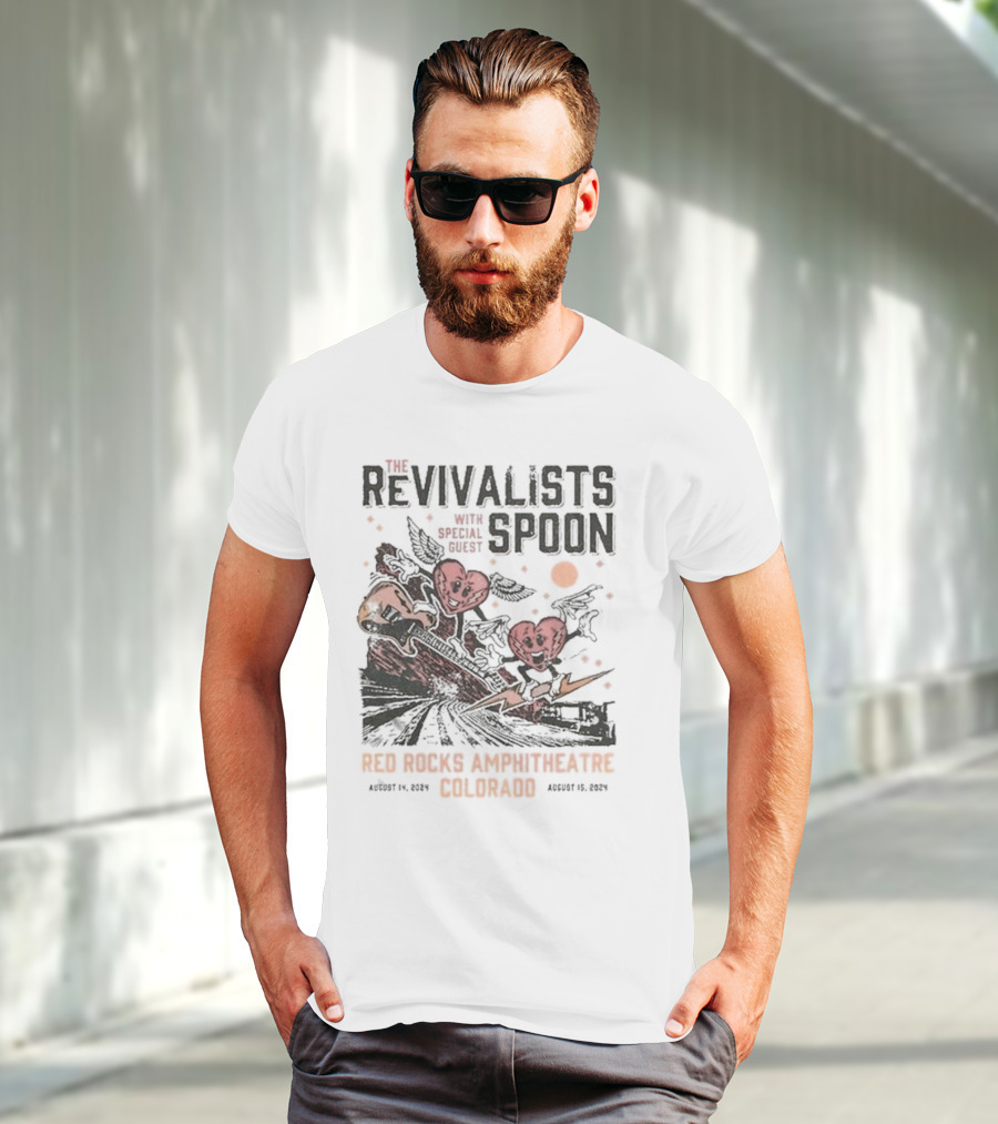 The Revivalists With Spoon Special Guest Red Rocks Amphitheatre August 14 15 T-Shirt