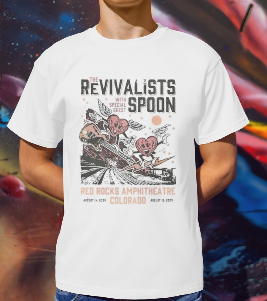 The Revivalists With Spoon Special Guest Red Rocks Amphitheatre August 14 15 T-Shirt
