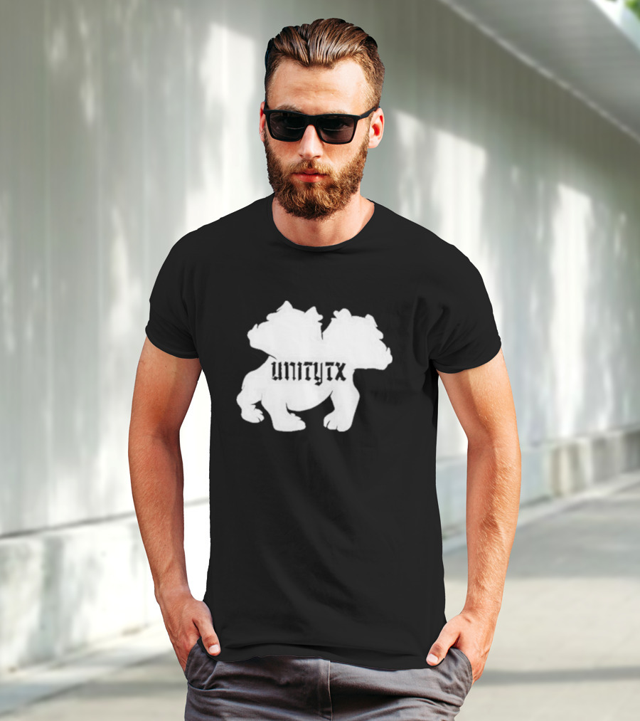 Unitytx Bulldog Silhouette Twins T-Shirt