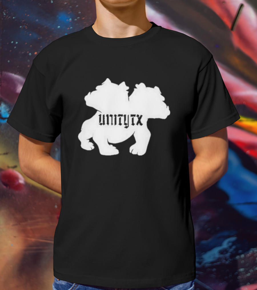 Unitytx Bulldog Silhouette Twins T-Shirt