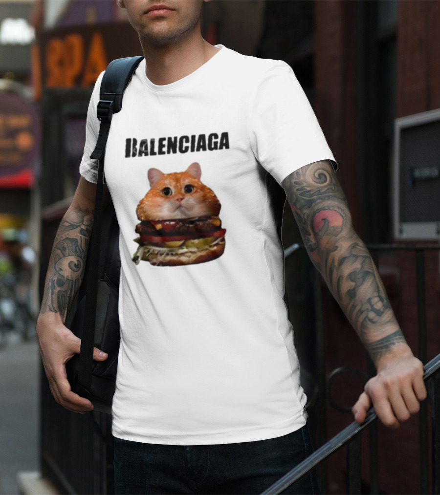 Balenciaga Burger Cat Hot T-Shirt
