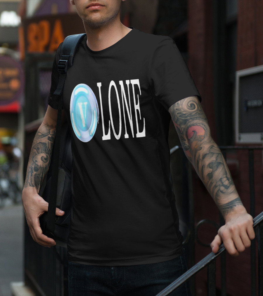 Bussinapparelco Vlone Vbuck Coin Icon And Text T-Shirt