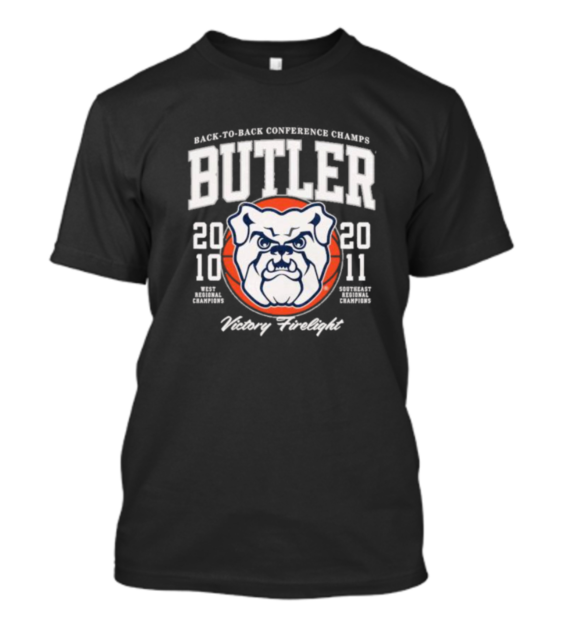 Back-to-Back Conference Champs Butler 2010 2011 Victory Firelight T-Shirt
