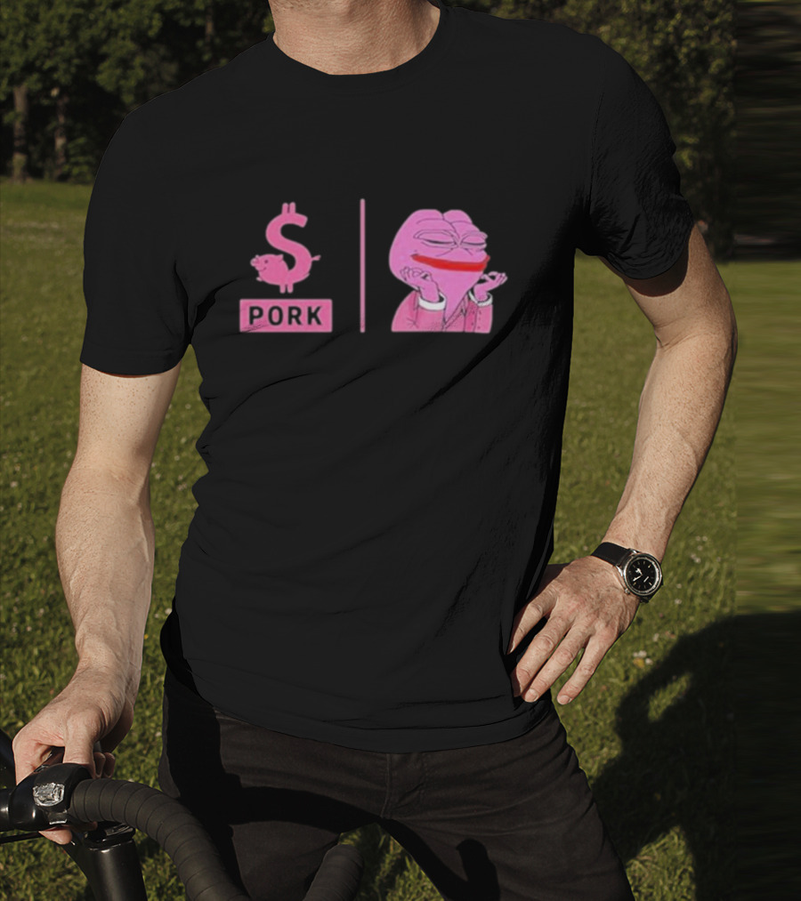 Pork $pork Pepe Meme Pink Frog T-Shirt