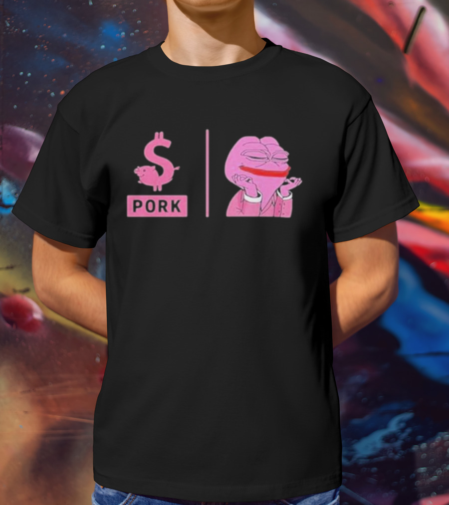 Pork $pork Pepe Meme Pink Frog T-Shirt