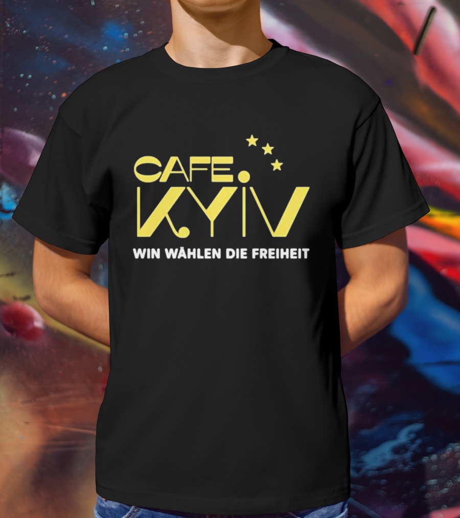 CAFE KYIV Win Wahlen Die Freiheit Vintage Stars T-Shirt