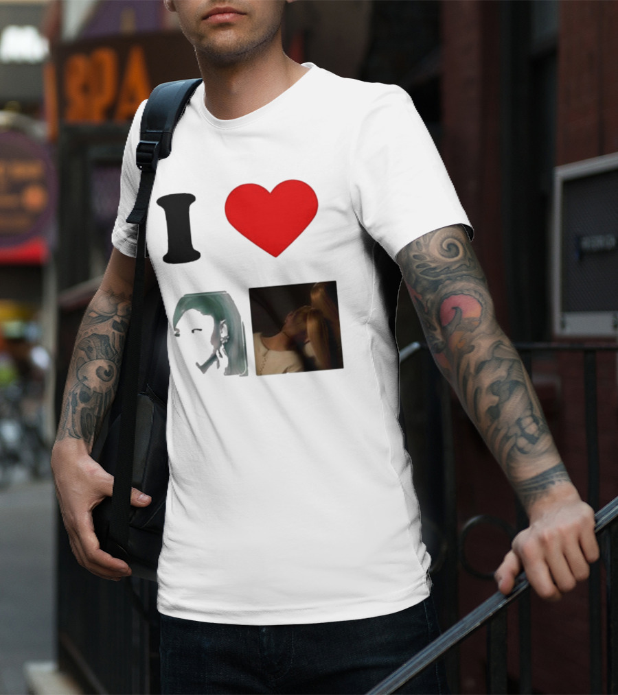 I Love Ariana Grande Cameron Fan Art Duo T-Shirt