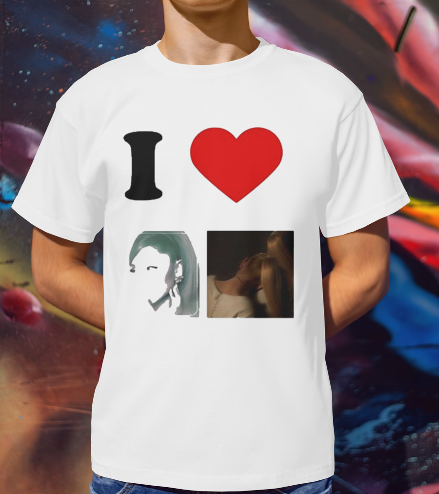 I Love Ariana Grande Cameron Fan Art Duo T-Shirt