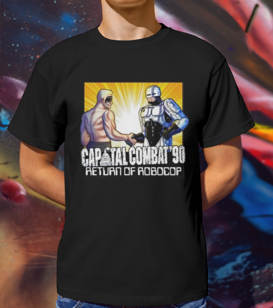 Capital Combat '90 Return Of Robocop Wrestling Encounter T-Shirt