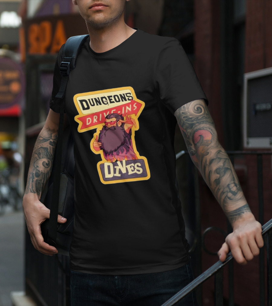 Dungeons Drive-Ins Dives Catskullery Senshi T-Shirt