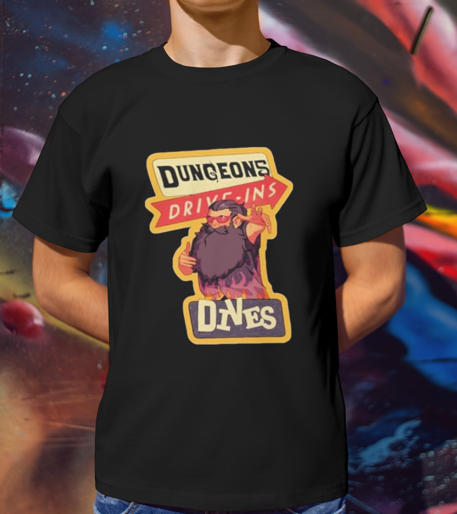 Dungeons Drive-Ins Dives Catskullery Senshi T-Shirt