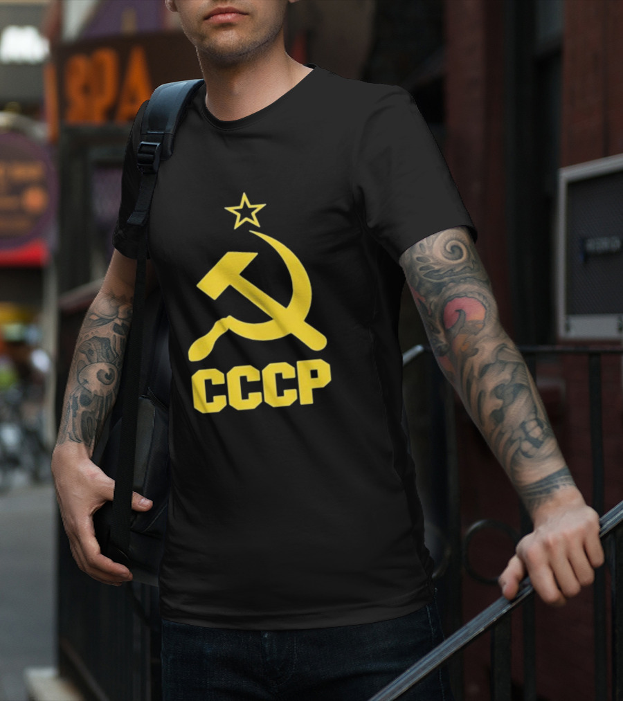 CCCP Hammer And Sickle Star Soviet T-Shirt