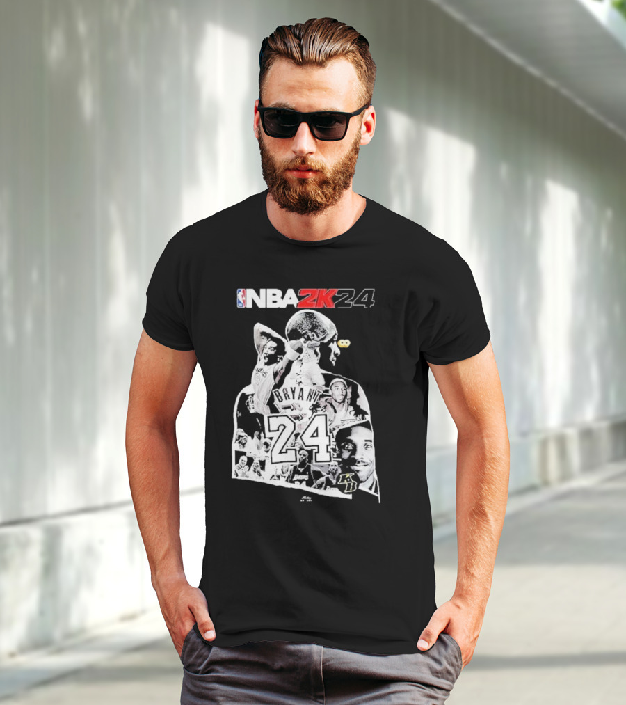 NBA 2K24 Mamba Day Kobe Bryant 24 08 24 Two Sides T-Shirt