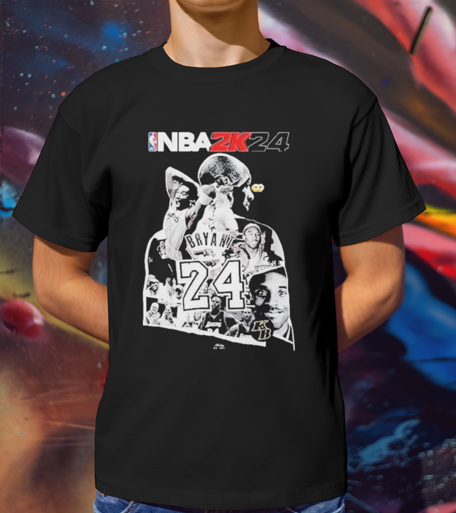 NBA 2K24 Mamba Day Kobe Bryant 24 08 24 Two Sides T-Shirt