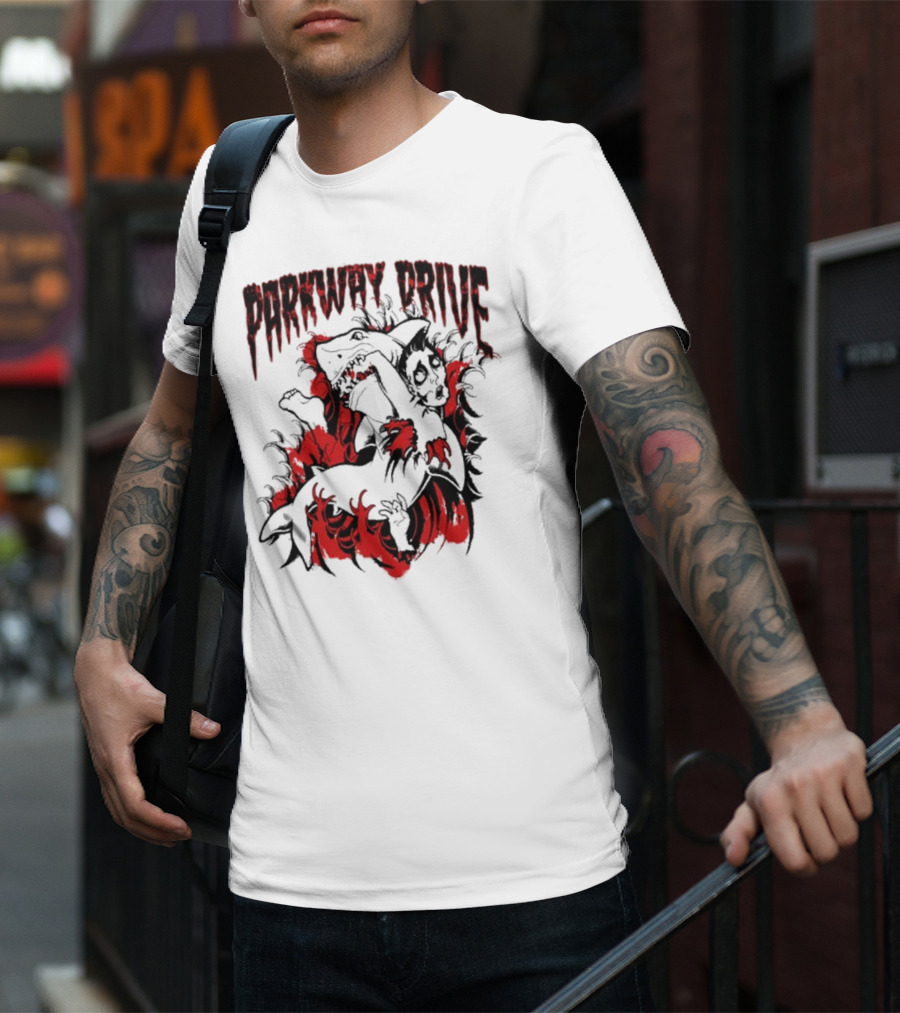 Parkway Drive Blood In The Water Shark Attack T-Shirt
