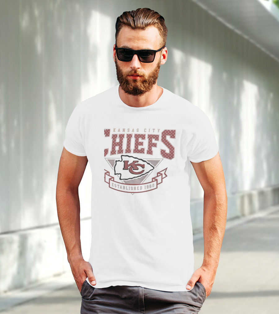 Kansas City Chiefs Established 1960 Retro Team Logo Starter 80s T-Shirt