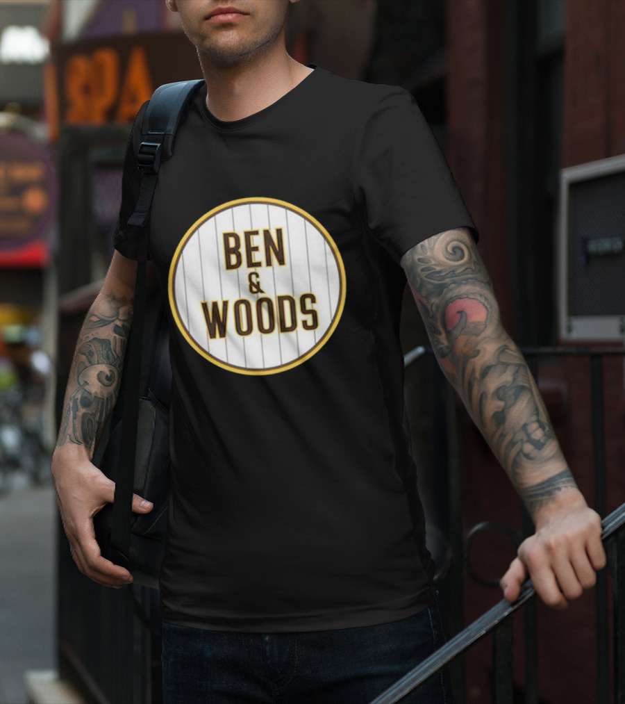 Yu Darvish Ben And Woods Pinstripe Circle T-Shirt