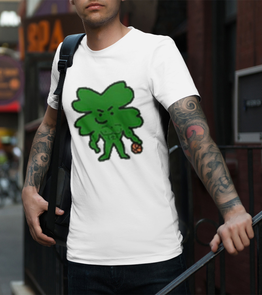 Boston Buff NBA Shamrock Basketball Player T-Shirt