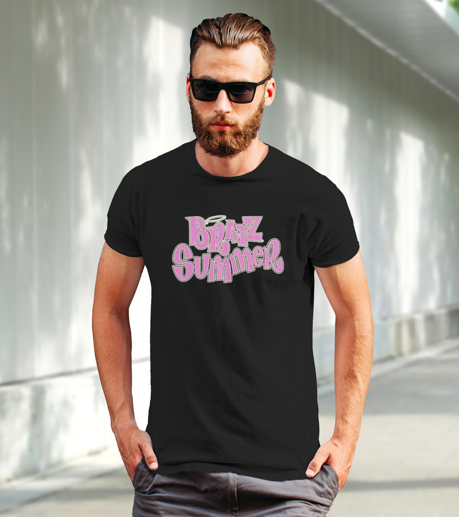 Bratz Summer Pink Graffiti Style With Angel Halo T-Shirt