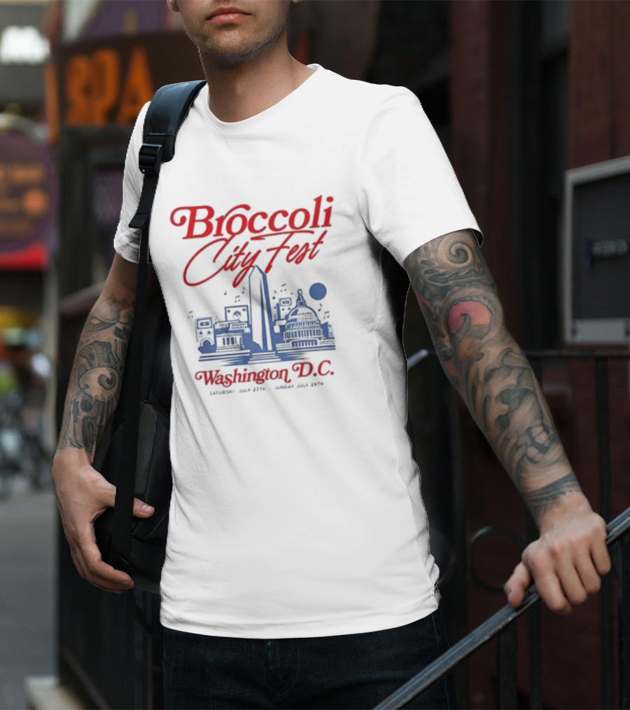 Broccoli City Fest Washington D.C. Skyline July 27-28 T-Shirt