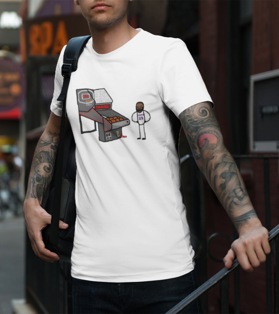 Bron 40k NBA Basketball Shooting Machine 23 T-Shirt