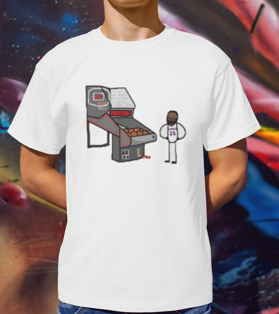 Bron 40k NBA Basketball Shooting Machine 23 T-Shirt