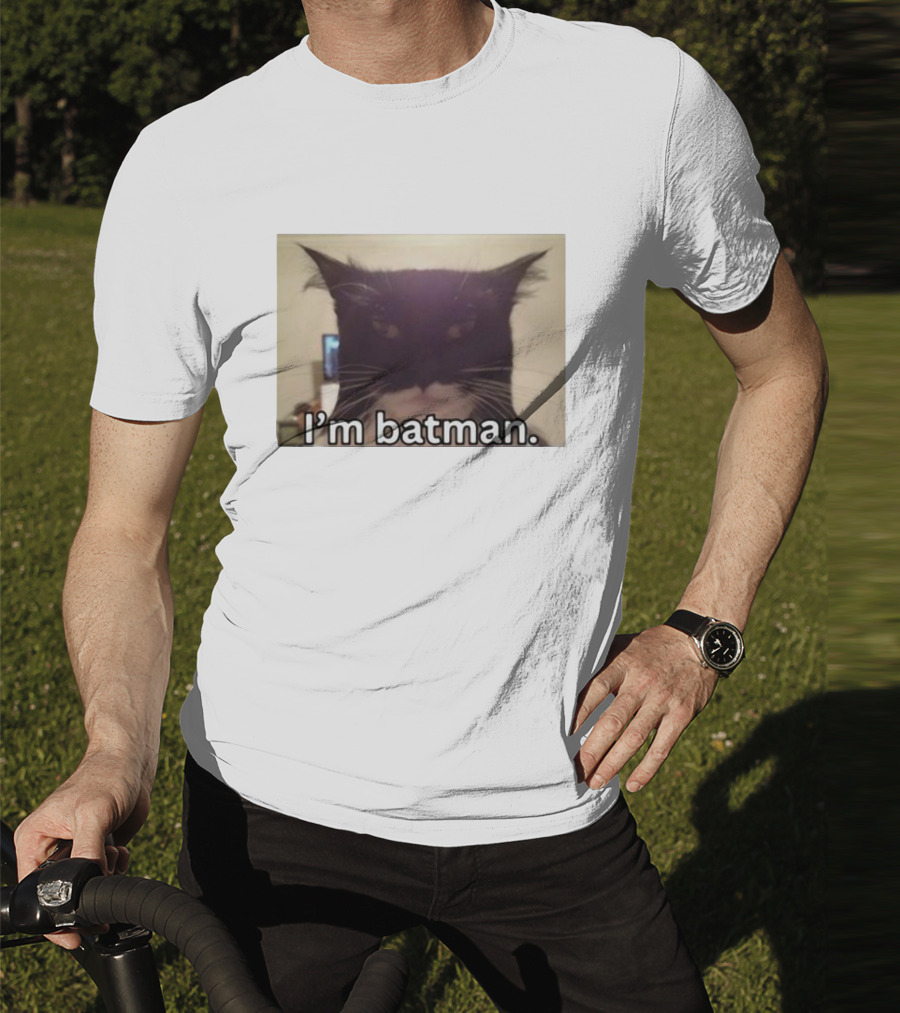 Bruh I'm Batman Cat Meme T-Shirt