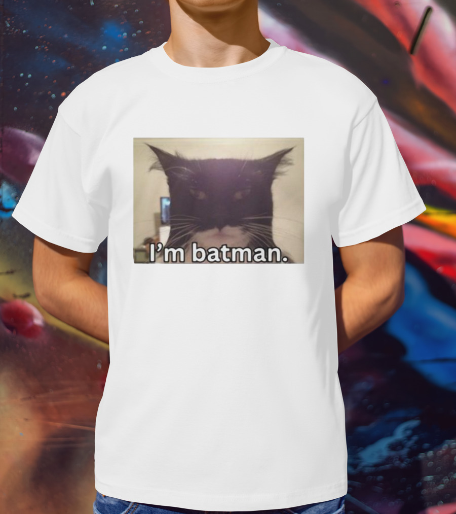 Bruh I'm Batman Cat Meme T-Shirt