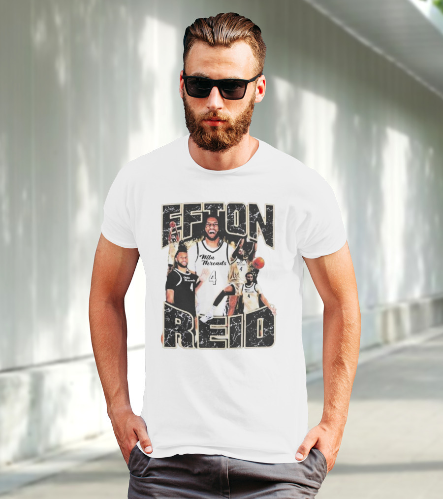 Efton Reid Nila Threads Basketball Player 4 T-Shirt