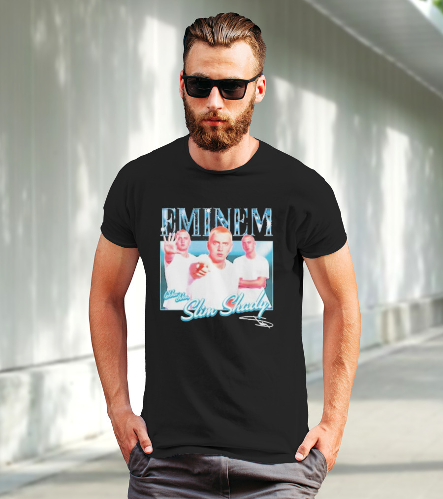 Eminem Eminem Chka Chka Slim Shady Trio Image T-Shirt