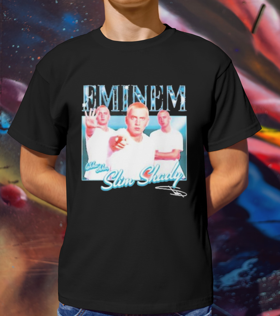 Eminem Eminem Chka Chka Slim Shady Trio Image T-Shirt