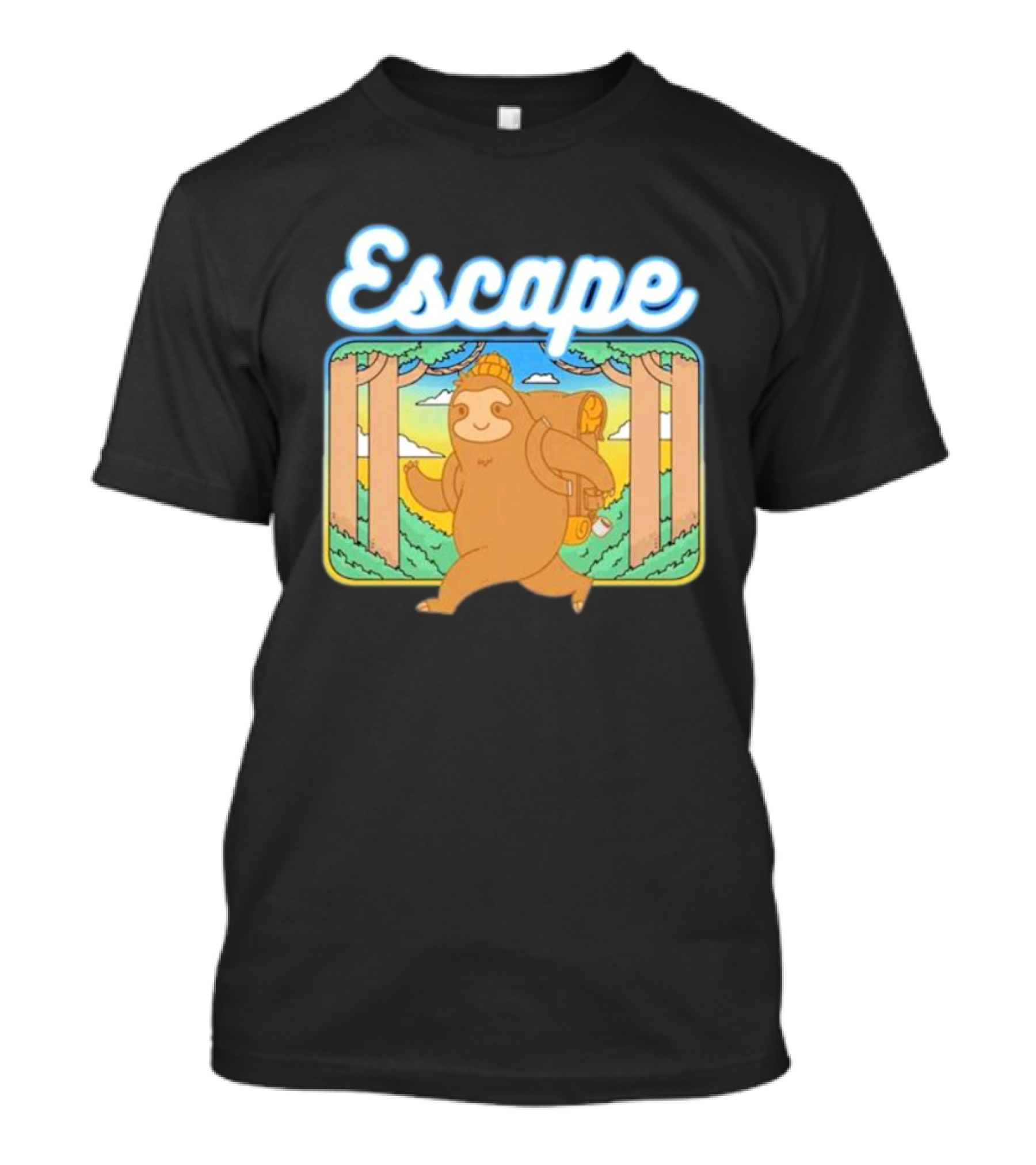 Escape The Ordinary Sloth Walking Through Nature T-Shirt