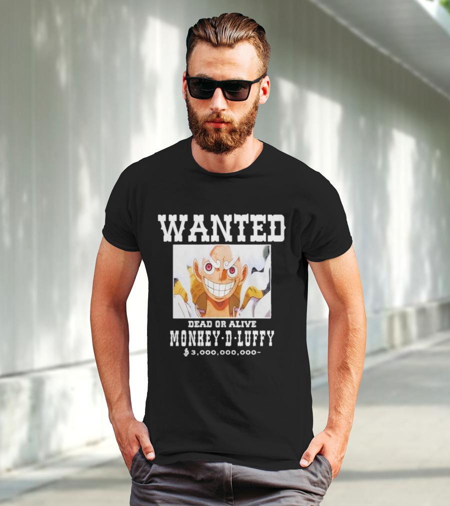 Wanted Dead Or Alive Monkey-D-Luffy $3,000,000,000 Funnyahhtees T-Shirt