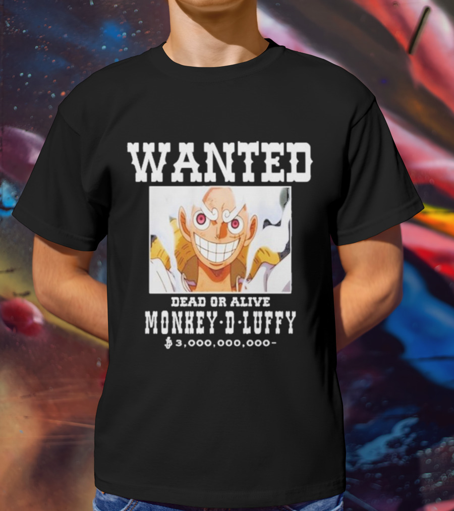 Wanted Dead Or Alive Monkey-D-Luffy $3,000,000,000 Funnyahhtees T-Shirt