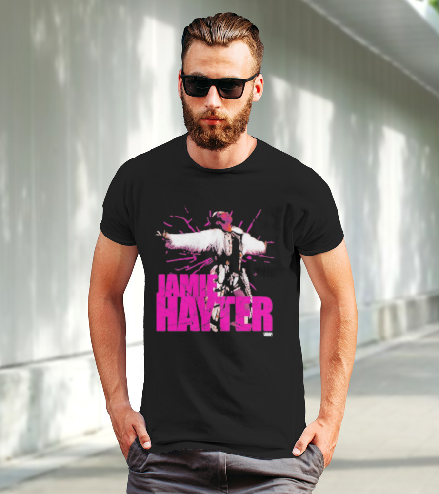 Jamie Hayter Wrestling Star Power Pose AEW Burst T-Shirt