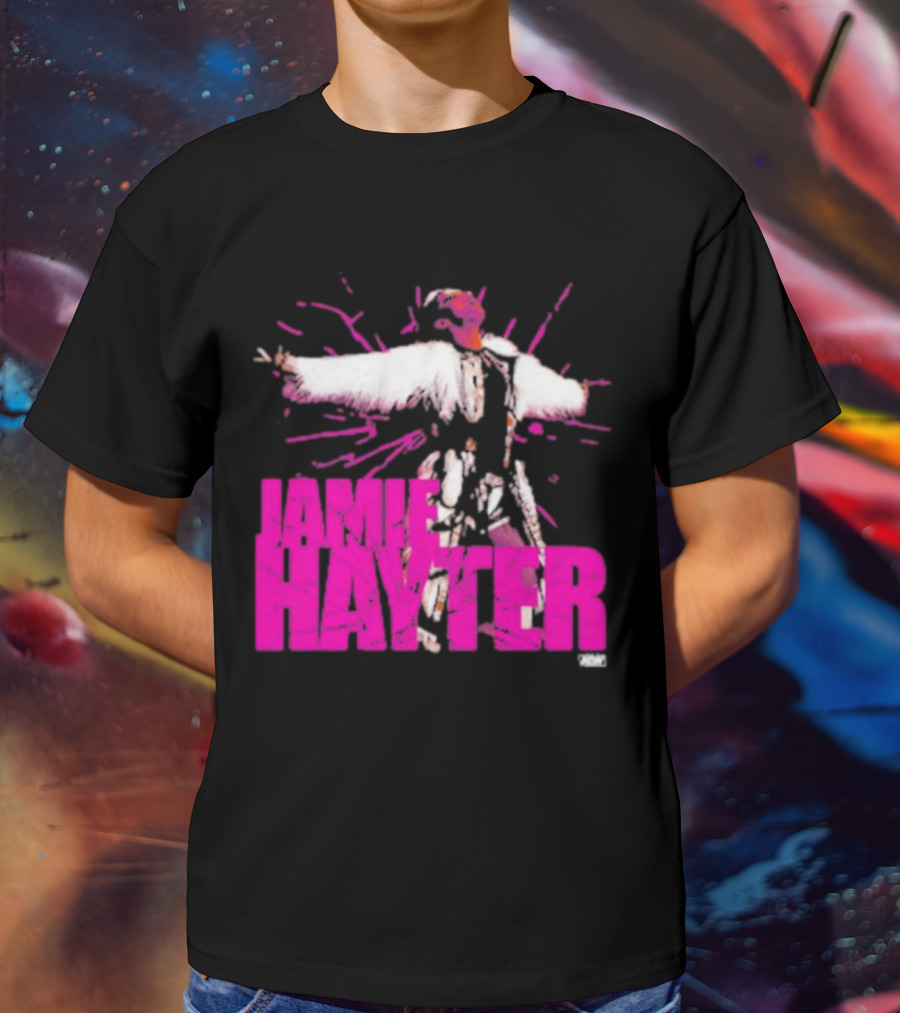 Jamie Hayter Wrestling Star Power Pose AEW Burst T-Shirt