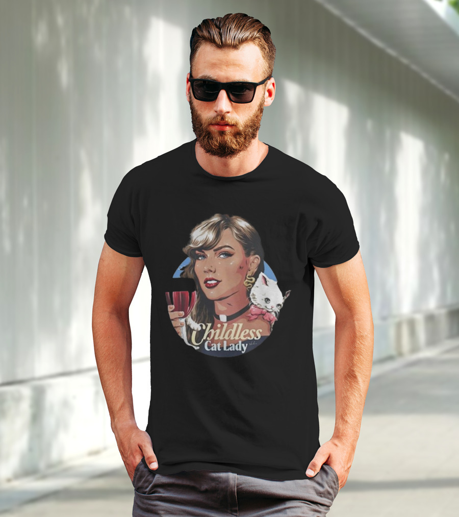 Jd Vance’s Worst Fear Childless Cat Lady Wine Glass T-Shirt