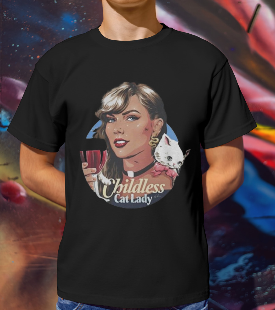 Jd Vance’s Worst Fear Childless Cat Lady Wine Glass T-Shirt