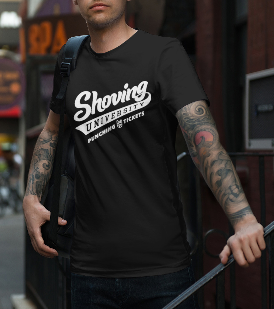Paul Skenes Shoving University Punching Tickets T-Shirt