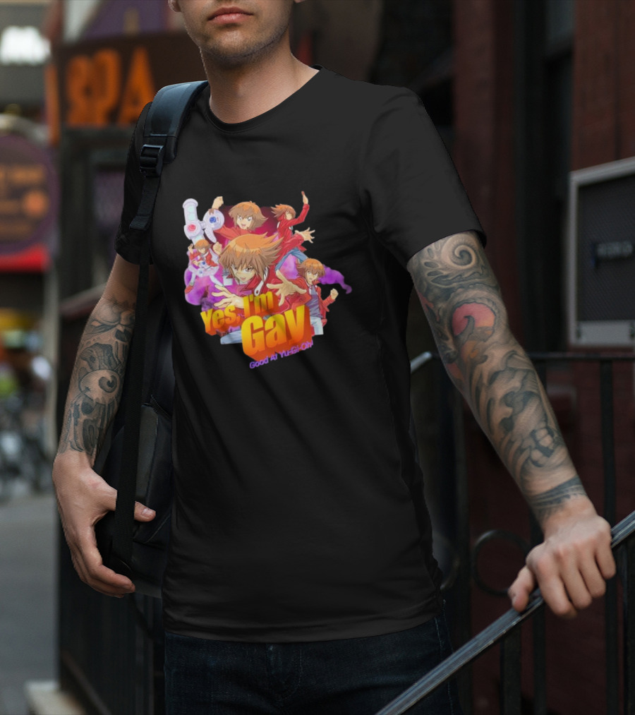 Yes I'm Gay Good At Yu-Gi-Oh Jaden Yuki Anime Character T-Shirt