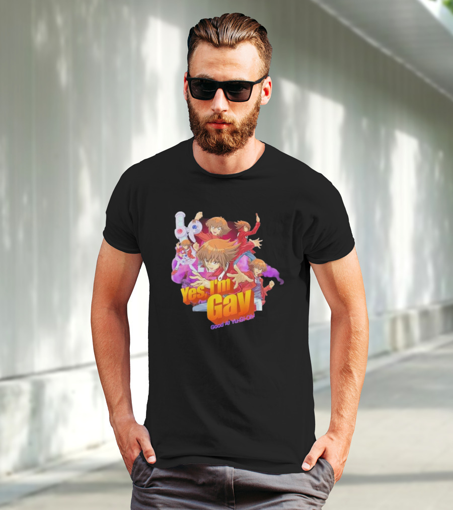 Yes I'm Gay Good At Yu-Gi-Oh Jaden Yuki Anime Character T-Shirt