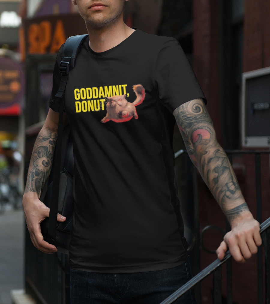 Goddamnit Donut Dungeon Crawler Carl Cat T-Shirt
