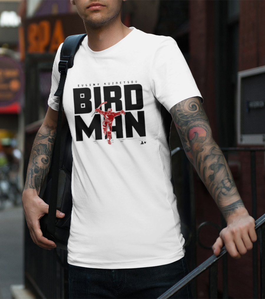 Evgeny Kuznetsov Bird Man Raleigh T-Shirt