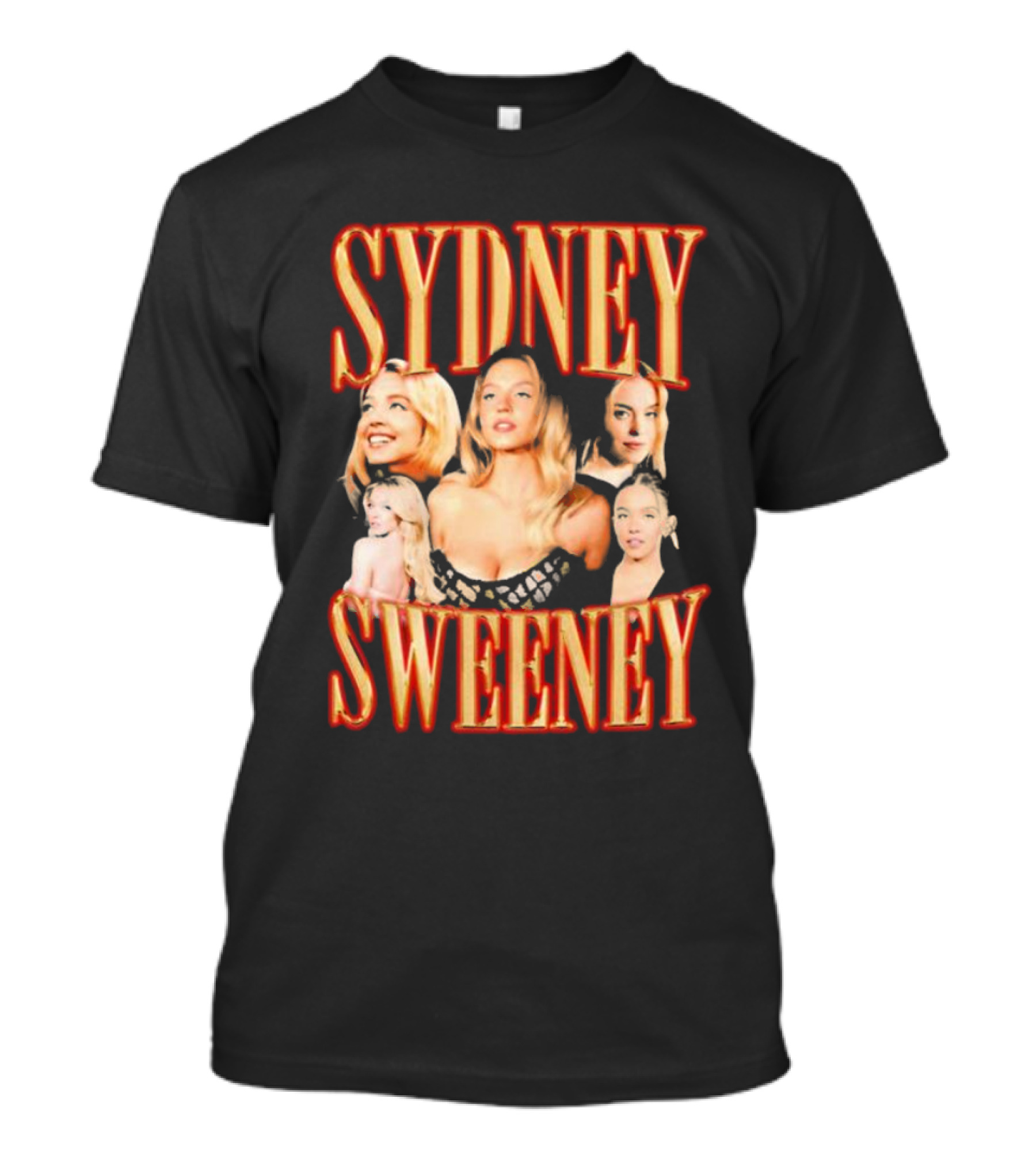 Sydney Sweeney Retro Collage Friday Beers T-Shirt